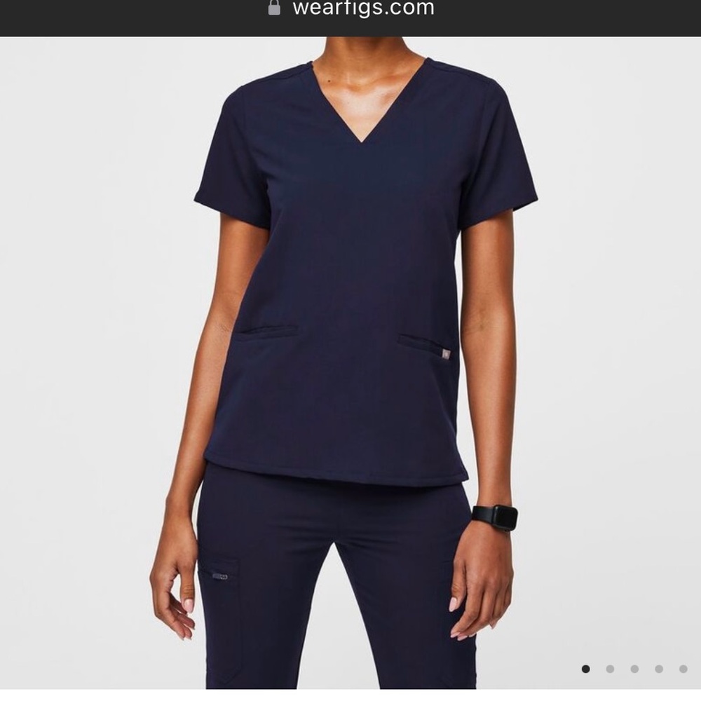 Figs Navy Scrub Set